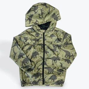 Little Rebels Kids Hooded Jacket with Dinosaur Print